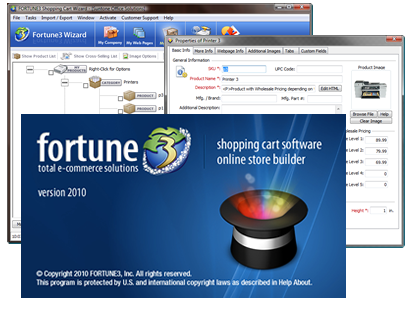Fortune3 E Commerce and Shopping Cart Solutions Wizard